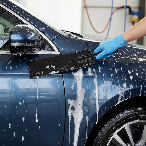 4 Pieces Window Tint Tools, Long Handle Bulldozer Squeegee Scrubber Paddle Squeegee, Auto Flat Window Film Installation Cleaning Tool for Car Front Windows Rear Glass in Saudi Arabia