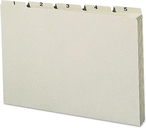 Smead Recycled Top Tab Guides File Guides، يوميًا، 1/5 علامة تبويب، لوح ضغط، قانوني، 31/مجموعة in Kuwait