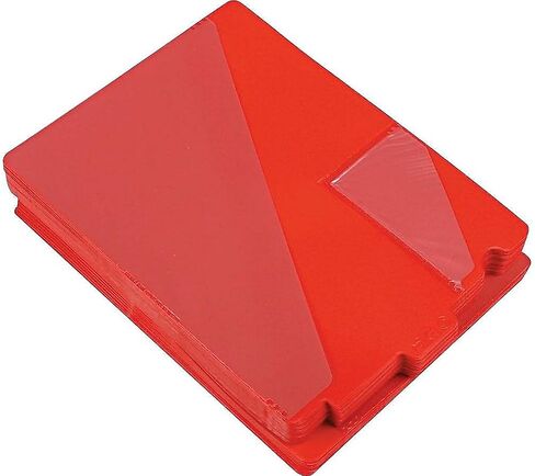 Smead 61960 Out Guides with Diagonal-Cut Pockets, Poly, Letter, Red, 50/Box in Saudi Arabia