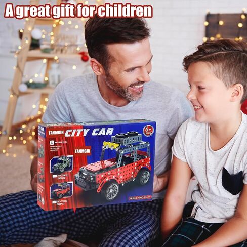 288PCS Metal Model Car Kits Erector Set, Building Set for Kids Aged 8 and Up, 4x4 and Off-Road Vehicle, Model Car Kits Toy Playset, Birthday Gift for Boys 8-12 13 14+ Years Old, SUV Truck for Adults in Saudi Arabia