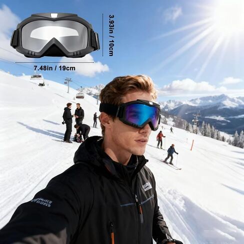 Dirt Bike Goggles 3 Pack Motorcycle Riding ATV Ski Goggles Windproof and Dustproof Glasses in Saudi Arabia