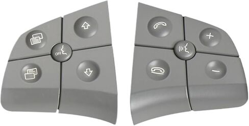 Switches Car Steering Wheel Switch Control Button Replacement Fit for Benz W164 ML350 ML500 W251 R300 R350 Pushbutton Switches(Model B Gray) in Saudi Arabia