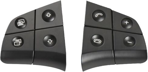 Switches Car Steering Wheel Switch Control Button Replacement Fit for Benz W164 ML350 ML500 W251 R300 R350 Pushbutton Switches(Model B Gray) in Saudi Arabia