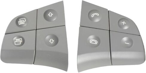 Switches Car Steering Wheel Switch Control Button Replacement Fit for Benz W164 ML350 ML500 W251 R300 R350 Pushbutton Switches(Model B Gray) in Saudi Arabia
