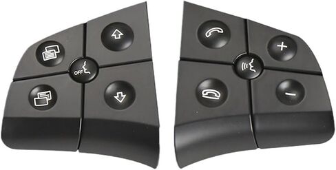 Switches Car Steering Wheel Switch Control Button Replacement Fit for Benz W164 ML350 ML500 W251 R300 R350 Pushbutton Switches(Model B Gray) in Saudi Arabia