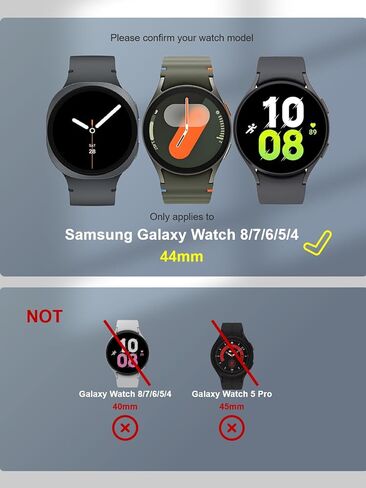 شاشة حماية لساعة سامسونج جالكسي ووتش 5 44 ملم الذكية [4 قطع]، زجاج مقوى ايدابرو مضاد للخدش وخالي من الفقاعات وسهل التركيب in Kuwait