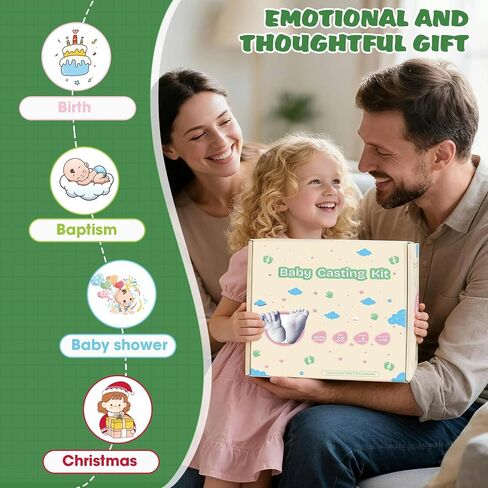 مجموعة صب اليد والقدم من نوسونا (4 عبوات)، مجموعة هدايا قولبة ثلاثية الأبعاد، ملحقات متعددة، مجموعة صب الأطفال للأطفال من عمر 0 ​​إلى 9 أشهر، حمام الطفل، هدية للأم الجديدة، تذكار in Saudi Arabia