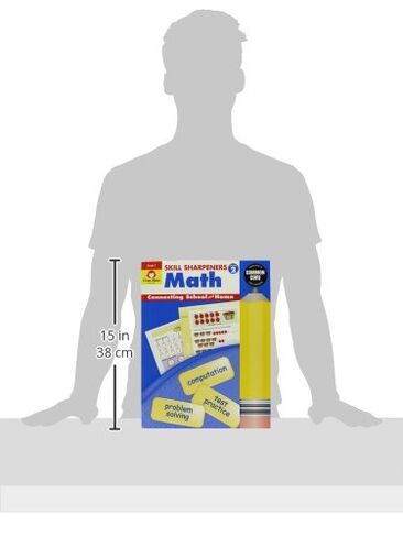 EVAN-MOOR 4546 كتاب الرياضيات لشحذ المهارات، الصف 2، ارتفاع 0.5 بوصة، عرض 8.5 بوصة، طول 11 بوصة in Kuwait