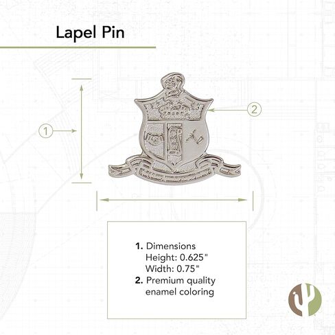 Kappa Alpha Psi Nupe Lapel Pin Fraternity Enamel Greek Letter Formal Wear Blazer Jacket Nupe (Nupe w/Middle Diamond Pin) in Kuwait