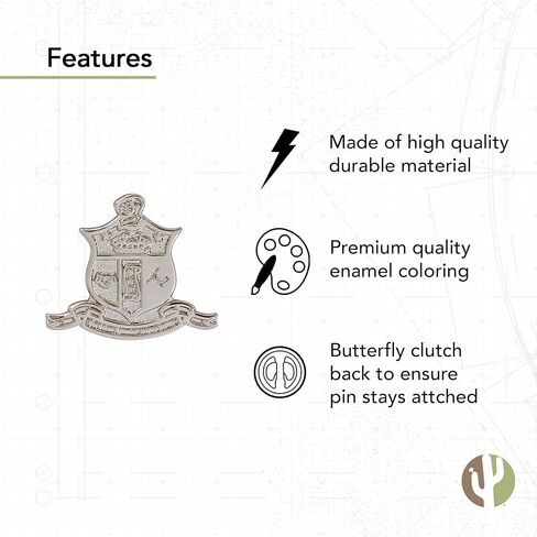 Kappa Alpha Psi Nupe Lapel Pin Fraternity Enamel Greek Letter Formal Wear Blazer Jacket Nupe (Nupe w/Middle Diamond Pin) in Kuwait