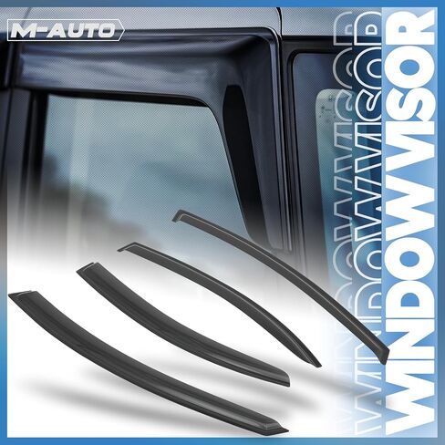 M-AUTO Window Visor Shade Compatible with 07-13 Cadillac Escalad EXT, 07-14 Cadillac Escalad ESV, Tape-On Rain Guards Shields, 4 PCs in Saudi Arabia