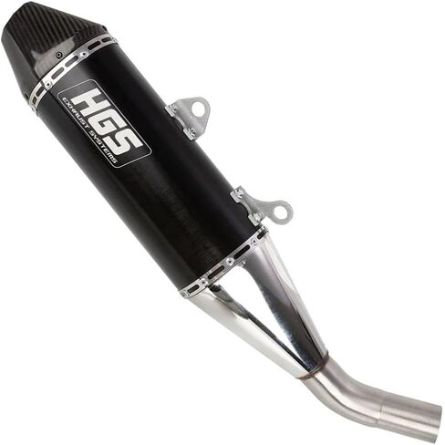 كاتم صوت الدراجة النارية HGS سهل الارتداء مع غطاء نهاية من الكربون، يناسب Yamaha YZF 450 (2023-2025)، ترقية أداء متينة لسباقات Motocross & Off-Road (YZF 450) in Saudi Arabia