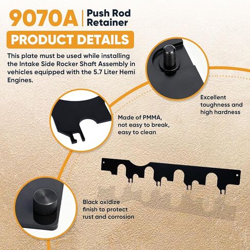 9070A Push Rod Retainer for Installing Intake Side Rocker Shaft Assembly in Vehicles Fits for Chrysler/Dodge/Jeep with the 5.7 Liter Hemi Engines Models in Saudi Arabia