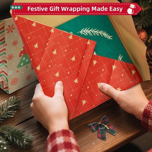 مجموعة هدايا ألبوم قصاصات عيد الميلاد من Vienrose، مقاس 8 بوصات × 8 بوصات، ألبومات صور قصاصات DIY، صفحات كرافت بغطاء من الكتان مع 20 ورقة 40 صفحة، ألبوم صور نافذة مربعة للعائلة والزفاف وذكريات السفر باللون الأحمر in Kuwait