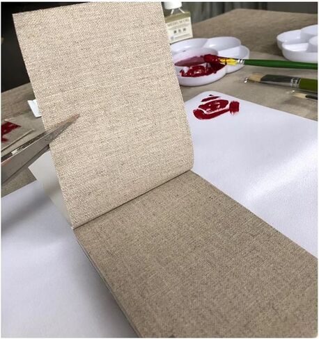 Rolled Canvas 10M Pure Rain Linen Canvas Roll for Artists for Oil & Acrylic Painting, High-Performance Art Surface(1.9m x 10 Meters) in Saudi Arabia