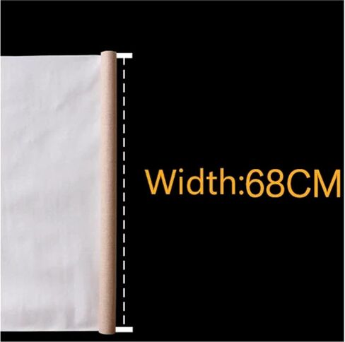 Rolled Canvas Professional Linen-Blend Blank Canvas Roll for Painting 1M Length Pre-Primed for Acrylic & Oil(Width 58cm 1M Length) in Saudi Arabia