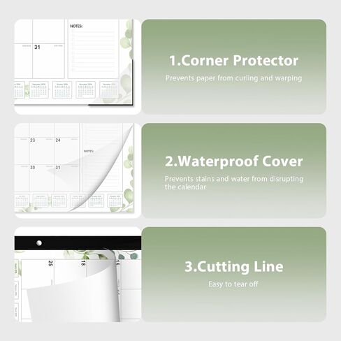 تقويم مكتب 2026، تقويم مكتب كبير 22 بوصة × 17 بوصة (يناير 2026 - يونيو 2027) مخطط جداري شهري لسطح المكتب للوازم المكتبية المدرسية للمعلم العائلي، أسود-أبيض in Kuwait