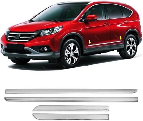 واقي باب جانبي من الكروم من ميلكسي 4 أبواب S.Steel متوافق مع Honda CR-V 2012 إلى 2016 in Kuwait