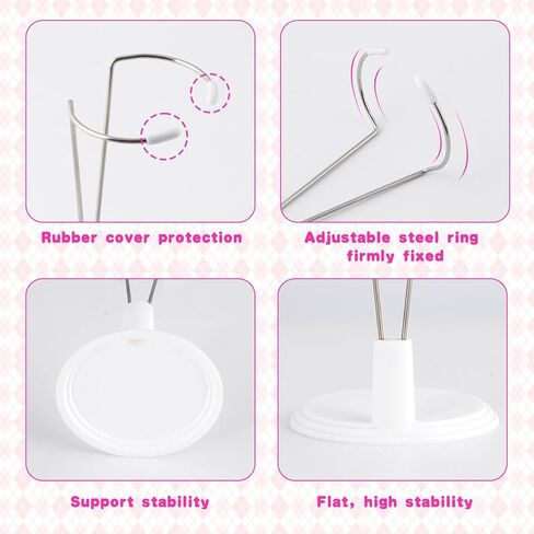 6Pcs Lightstick Display Stand, Adjustable Plastic and Stainless Steel Holder, Storage Rack for Concert Lightsticks, Action Figures, Mini Dolls in Saudi Arabia