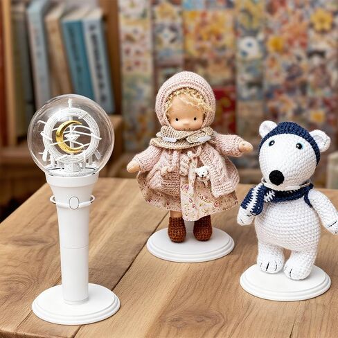 6Pcs Lightstick Display Stand, Adjustable Plastic and Stainless Steel Holder, Storage Rack for Concert Lightsticks, Action Figures, Mini Dolls in Saudi Arabia