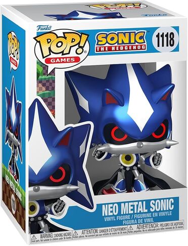 فانكو بوب! الألعاب: Sonic The Hedgehog - Neo Metal Sonic - شخصية فينيل قابلة للتجميع - فكرة هدية - بضائع رسمية - ألعاب للأطفال والكبار - محبي ألعاب الفيديو in Saudi Arabia