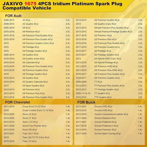95660 شمعات إيريديوم بلاتينيوم متوافقة مع فولفو 2016-2024 S60 S80 S90 V60 V90 XC40 XC60 XC70 XC90، لهوندا 2017-2021 سيفيك، 2017-2022 CR-V لاستبدال ILZKAR8J8SY مجموعة من 4 in Saudi Arabia
