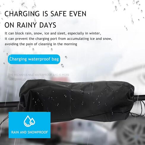 EV Charger Plug Cover, Waterproof Outdoor EV Charger Cover, Rain Sun UV Snow Dust All Weather Protection, Electric Car Charging Port Plug Cover (Double Line) in Saudi Arabia