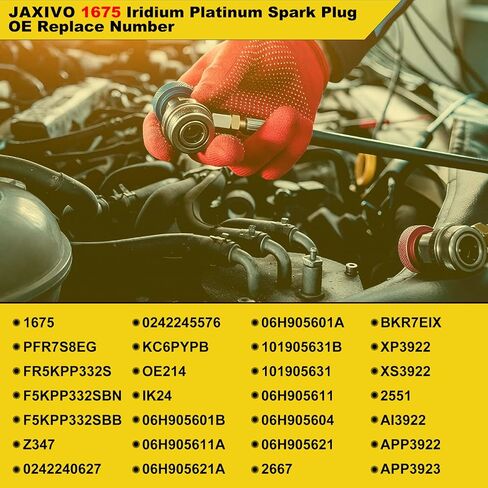 95660 شمعات إيريديوم بلاتينيوم متوافقة مع فولفو 2016-2024 S60 S80 S90 V60 V90 XC40 XC60 XC70 XC90، لهوندا 2017-2021 سيفيك، 2017-2022 CR-V لاستبدال ILZKAR8J8SY مجموعة من 4 in Saudi Arabia