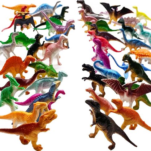 48 قطعة من ألعاب الديناصورات، ألعاب الديناصورات البلاستيكية للأطفال 3-5،5-7،8-12، أشكال ديناصورات صغيرة، لعبة دينو واقعية هدايا حفلات التعلم، هدايا حشو بيض عيد الفصح للأولاد والبنات in Kuwait