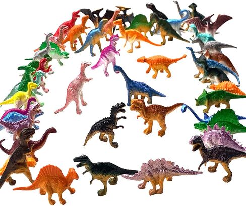48 قطعة من ألعاب الديناصورات، ألعاب الديناصورات البلاستيكية للأطفال 3-5،5-7،8-12، أشكال ديناصورات صغيرة، لعبة دينو واقعية هدايا حفلات التعلم، هدايا حشو بيض عيد الفصح للأولاد والبنات in Kuwait