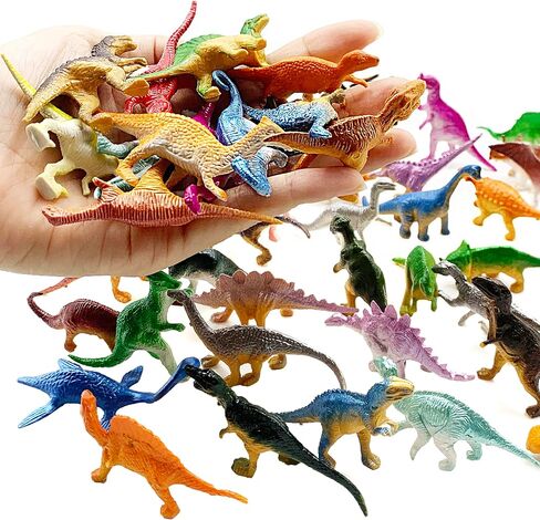 48 قطعة من ألعاب الديناصورات، ألعاب الديناصورات البلاستيكية للأطفال 3-5،5-7،8-12، أشكال ديناصورات صغيرة، لعبة دينو واقعية هدايا حفلات التعلم، هدايا حشو بيض عيد الفصح للأولاد والبنات in Kuwait