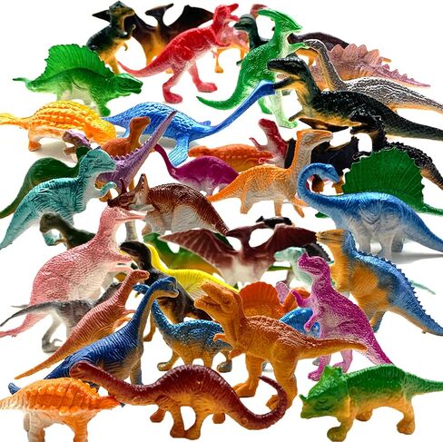48 قطعة من ألعاب الديناصورات، ألعاب الديناصورات البلاستيكية للأطفال 3-5،5-7،8-12، أشكال ديناصورات صغيرة، لعبة دينو واقعية هدايا حفلات التعلم، هدايا حشو بيض عيد الفصح للأولاد والبنات in Kuwait