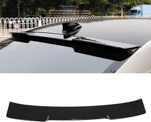 جناح سبويلر للسقف لسيارة Honda Civic Hatchback 2022 2023 2024 2025 جناح سبويلر للشفاه الخلفي باللون الأسود اللامع (لن يناسب السيدان) in Kuwait