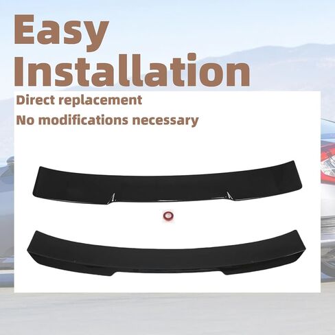 جناح سبويلر للسقف لسيارة Honda Civic Hatchback 2022 2023 2024 2025 جناح سبويلر للشفاه الخلفي باللون الأسود اللامع (لن يناسب السيدان) in Kuwait