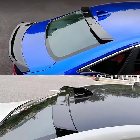 جناح سبويلر للسقف لسيارة Honda Civic Hatchback 2022 2023 2024 2025 جناح سبويلر للشفاه الخلفي باللون الأسود اللامع (لن يناسب السيدان) in Kuwait