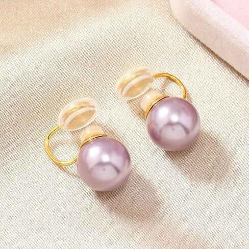 FUTIMELY Pearl Clip on Earrings Women Girls,Non Pierced Freshwater Pearl Earrings White Imitation Pearl Earrings Not Pierced Elegant Stud Jewelry in Kuwait