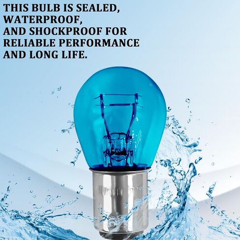 10PCS 1157 Bulb Brake Tail Light Bulbs, 2357 2057 7528 P21/5W BAY15D Bulb Double Contact Filament Halogen Lamp Replacement, High and Low Leg High Bright Turn Signal Indicator Parking Light(White) in Saudi Arabia