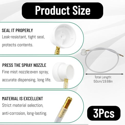 3 Pack Spray Can Nozzle Extension, Universal Spray Paint Nozzles for Cans - Precise Spraying & Extended Reach, Leak-Proof Fit Spray Can Nozzle for DIY Crafts in Kuwait