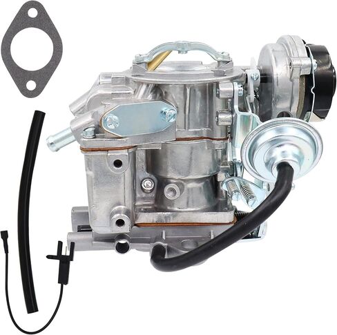 Carburetor 1 Barrel for Ford 4.9L 300 Cu 4.1L 250 Cu 3.3L 200 Cu Engines 1965-1985 F100 F150 F250 F350 Electric Choke Ford Fairmont Broncos Econoline Granada Carter type YFA with Gaskets in Saudi Arabia