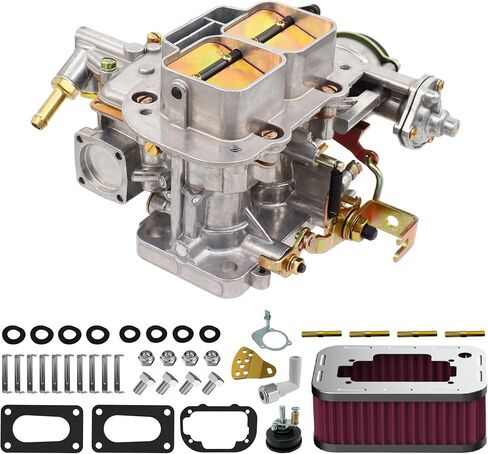 2 Barrel Carburetor with air Filter Cleaner assembly kit for weber 32/36 Carb DGV DGEV DGAV 32 36 for Toyota Nissan Datsun Pickup Celica 20R 22R Mazda B2000 B2200 720 510 CJ5 CJ7 CJ8 Electric Choke in Saudi Arabia