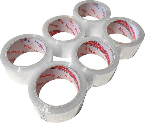 Strong Packing Tape for Shipping, Moving and Taping up Box, Clear Packing Tape,Total 390Y, 1.88 inch x 65 Yards,6 Rolls,Clear Tape, Scotch Packaging Tape in Saudi Arabia