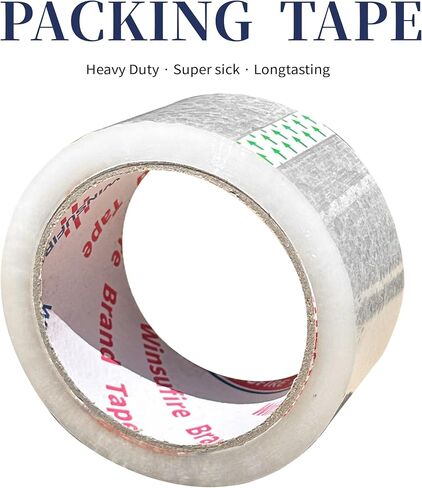 Strong Packing Tape for Shipping, Moving and Taping up Box, Clear Packing Tape,Total 390Y, 1.88 inch x 65 Yards,6 Rolls,Clear Tape, Scotch Packaging Tape in Saudi Arabia