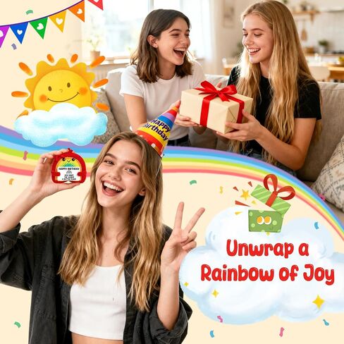 Best Friend Happy Birthday Rainbow Crochet Gifts for Friends Women Men Unique Best Birthday Decoration for Coworker Sister Boss Funny 18th Sweet 21th for Daughter Son Teen Boys Girls in Saudi Arabia