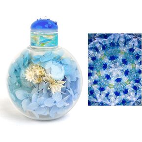 Hydrangea Midnight Kaleidoscope Tunnel Visual,4" Mini Handmade Adult Kaleidoscope,Gift Box,Glass Art,Preserved Flower,Anniversary Birthday Christmas Thanks Giving New Year Present Gift in Kuwait