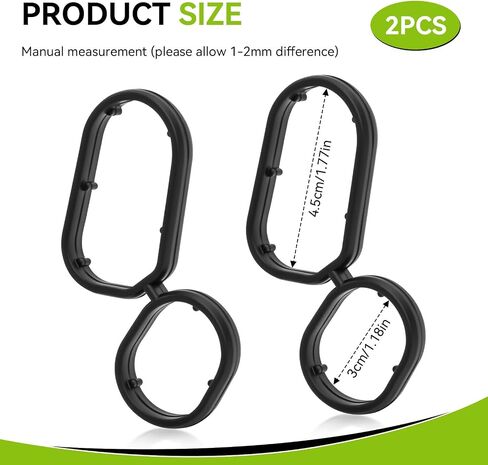 Engine Oil Filter Housing Gasket 26345-3LAA0 Compatible with Kia Sedona 2019-2021, for Cadenza 2017-2020, for Hyundai Genesis 2014-2016, for Genesis G80 2017-2020, for Palisade 2020-2023, 2PCS in Saudi Arabia