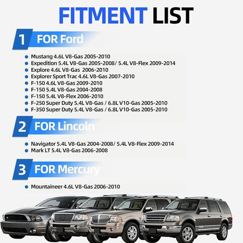 7L1Z-6C519-A غطاء صمام المحرك جروميت بولت عدة متوافقة مع Ford F150 F250 F350 Expedition & Lincoln Navigator، استبدال غطاء الصمام الجانبي الأيسر 2005-2014 5.4L V8 محركات (9 قطع) in Kuwait