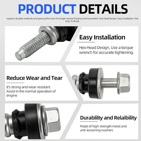 7L1Z-6C519-A غطاء صمام المحرك جروميت بولت عدة متوافقة مع Ford F150 F250 F350 Expedition & Lincoln Navigator، استبدال غطاء الصمام الجانبي الأيسر 2005-2014 5.4L V8 محركات (9 قطع) in Kuwait