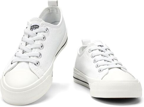 أحذية رياضية للأطفال الصغار من DSWED أحذية قماشية للأولاد والبنات أحذية رياضية كلاسيكية من القطن قابلة للتوسيع بدون أربطة سهلة الارتداء in Kuwait