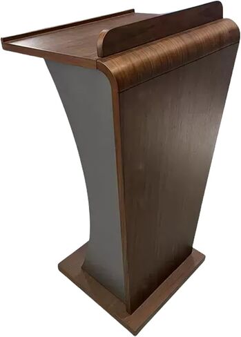 Wooden lecterns, podiums, Open Storage Shelves, Teacher's Standing Desk for classrooms, Hostess Stand, for Churches and Schools, lectures, Meetings(Walnut) in Saudi Arabia