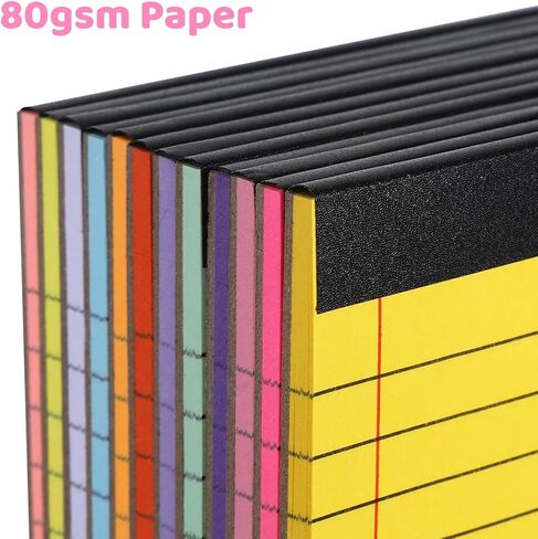 24 Pack Small Legal Pads, Note Pads 4x6 30 Sheets Each Pastel Morandi Colors College Ruled Notebook & Writing, Perforated Mini Memo Book for School Office Paper, To-Do Lists Steno Notepads Bulk in Saudi Arabia